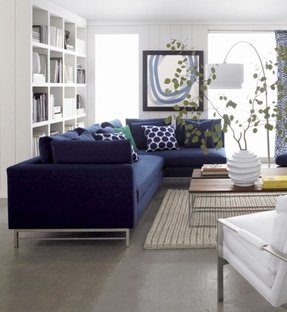 Navy Blue Sectional Sofa Ideas On Foter