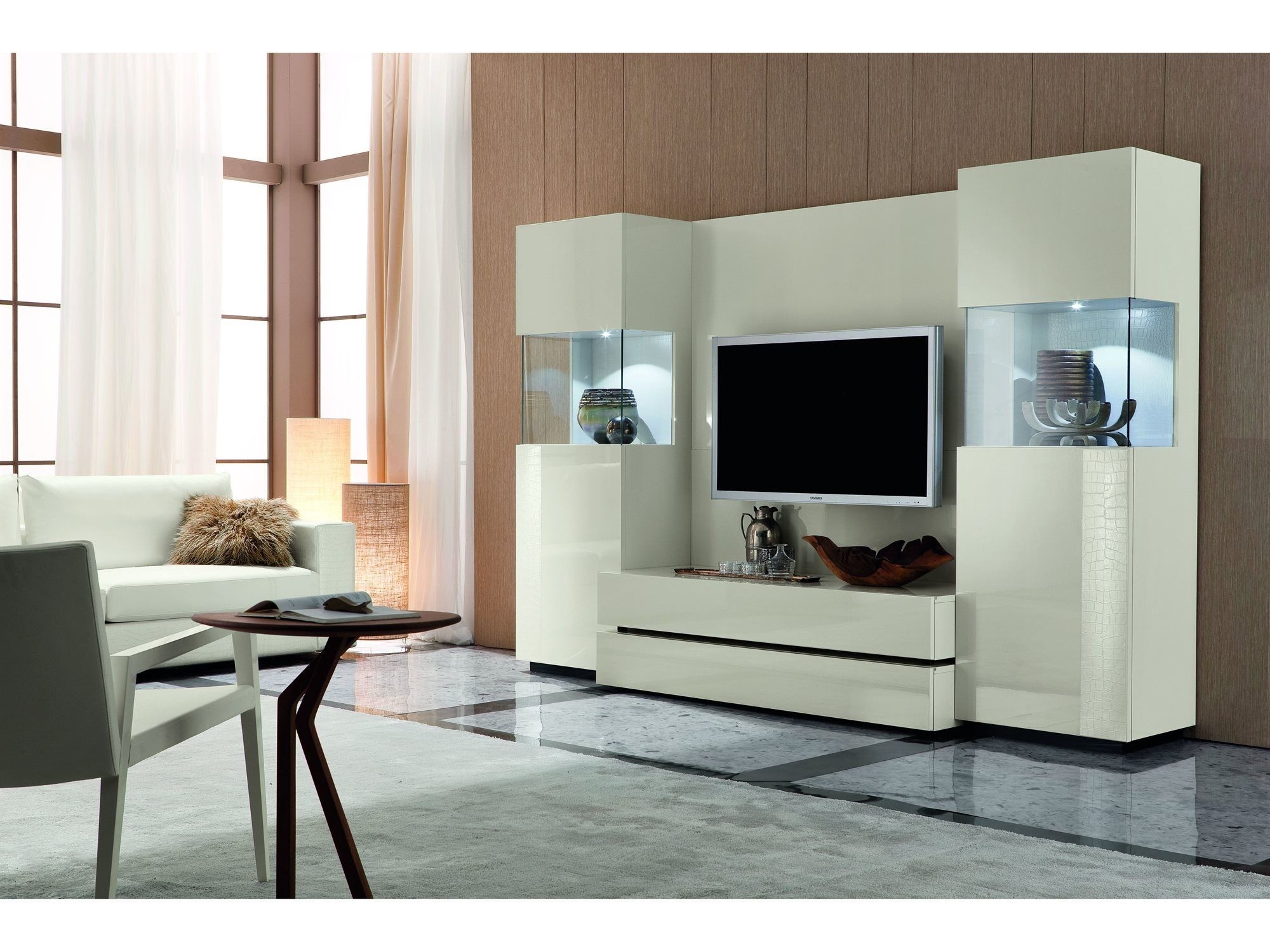 Rossetto Nightfly TV Wall Unit in White