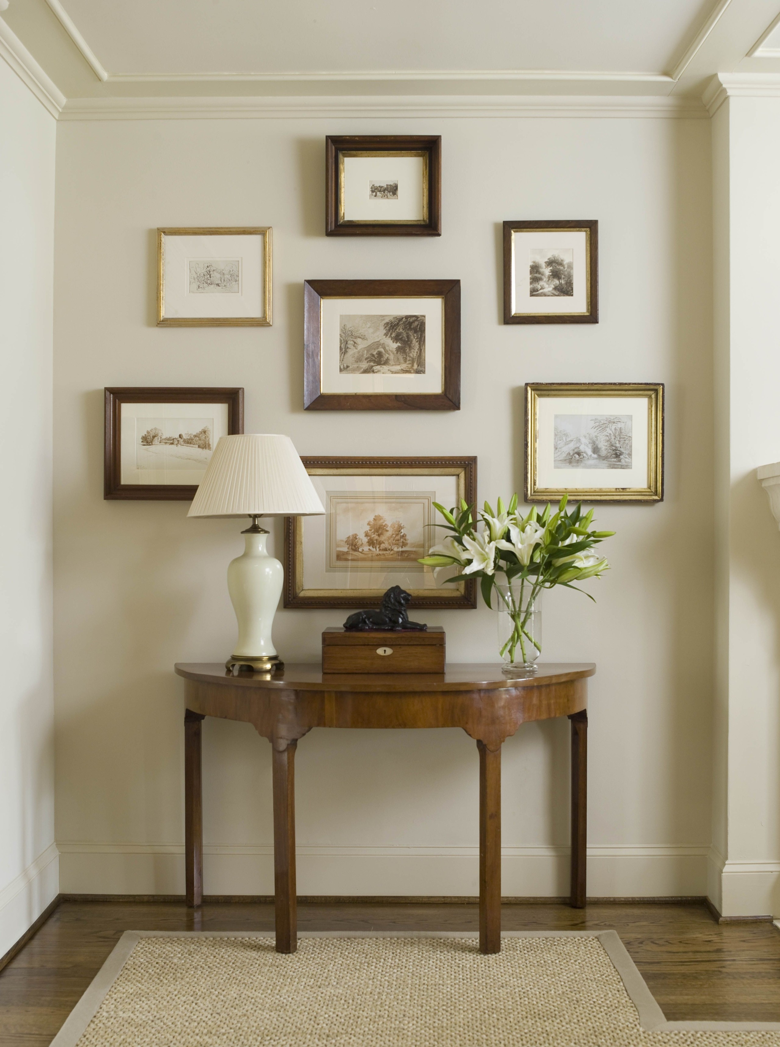 living room wall table