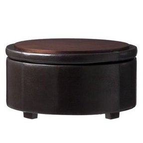 Round Storage Ottoman Coffee Table - Foter