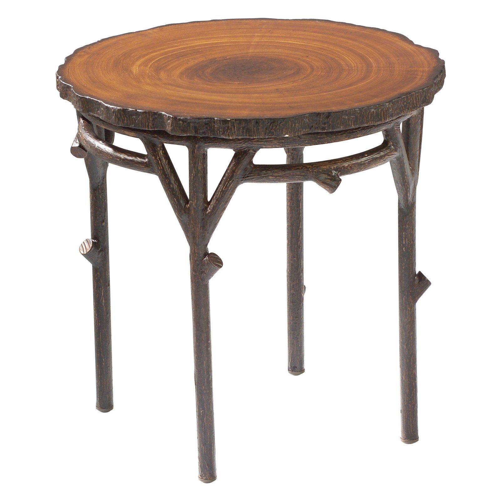 Round Wood End Table - Foter