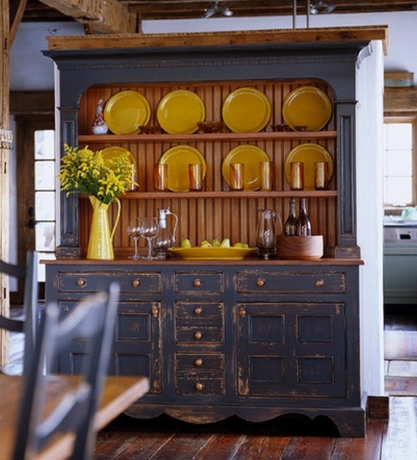 Rustic china cabinets