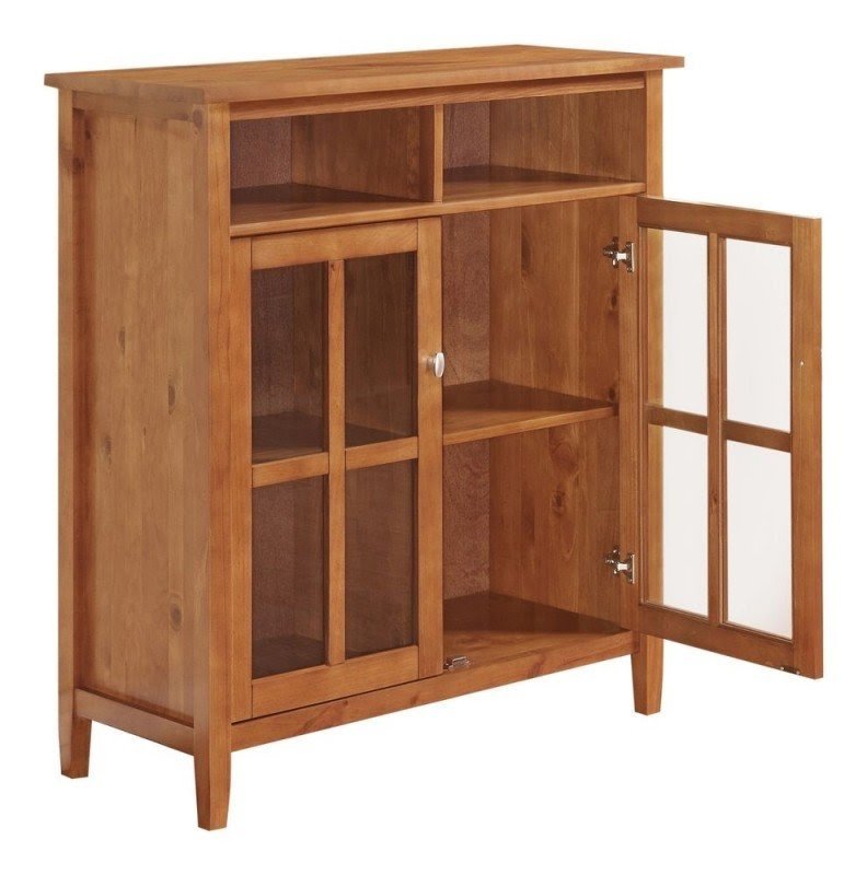 Shaker Media Storage Cabinet Tv Stand Bookcase Shelf Shelves Hutch Organization