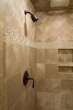37 Ideas To Use All 4 Bahtroom Border Tile Types With Images