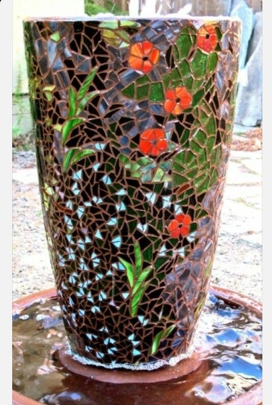 Tall pottery planters