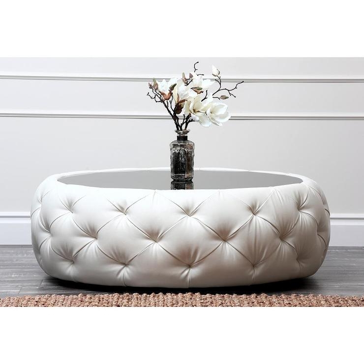 Round Tufted Ottoman Coffee Table - Ideas on Foter