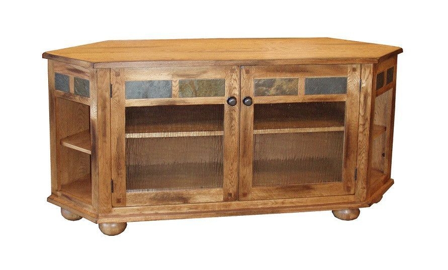 wood corner tv stand