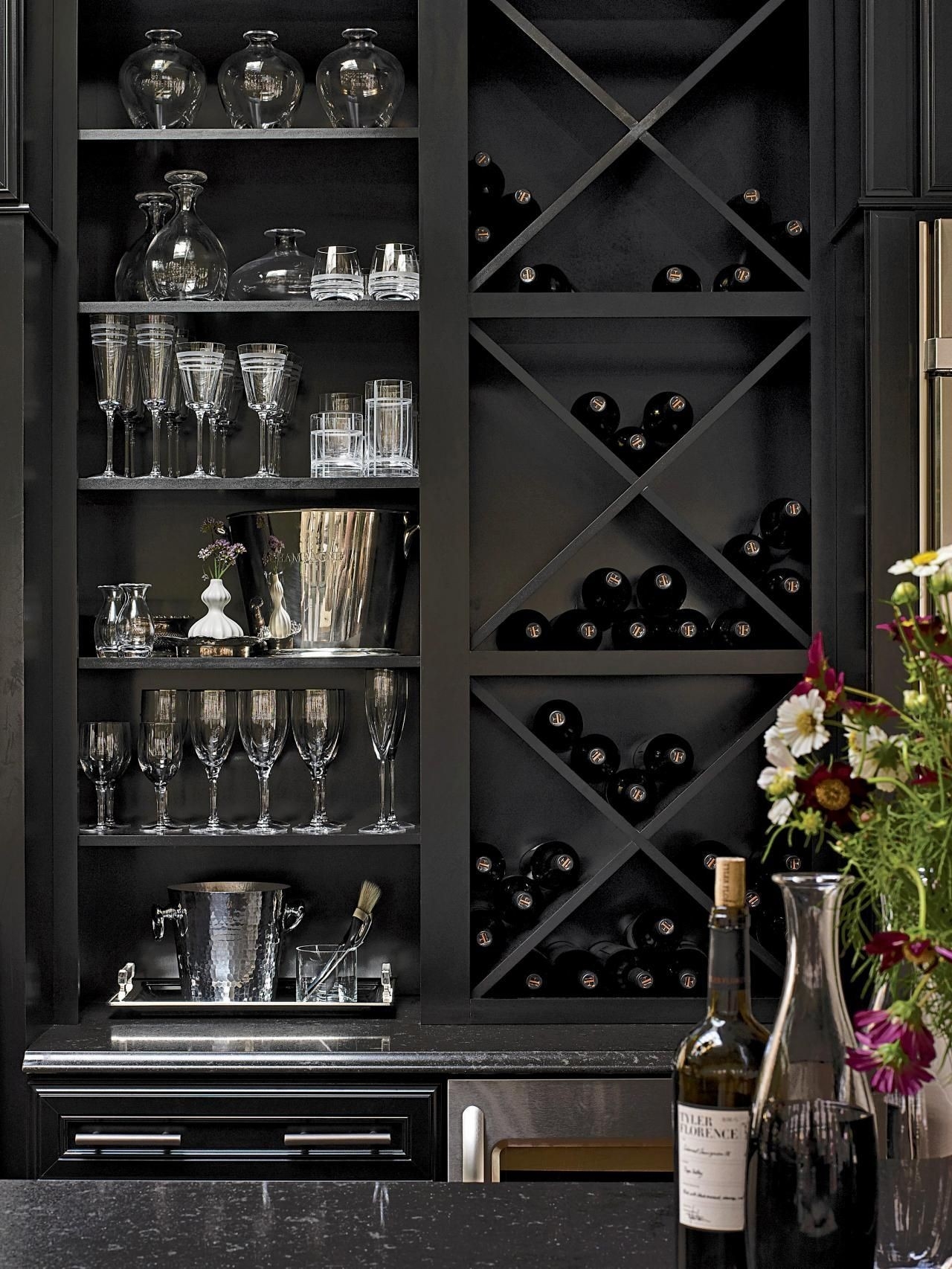 Displays for Wine Bottle & Glasses choose 2-glass or 4-glass