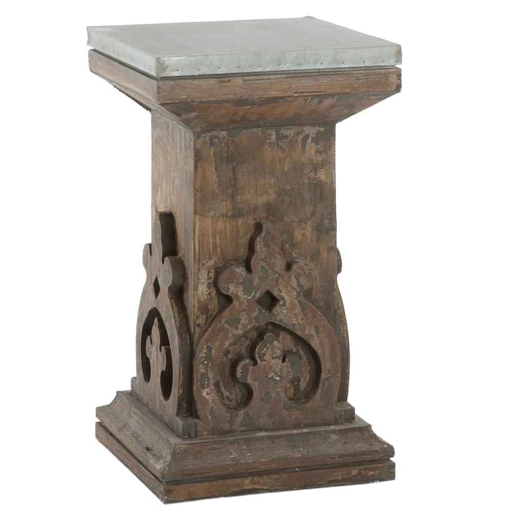 Wood Pedestal Side Table Ideas on Foter