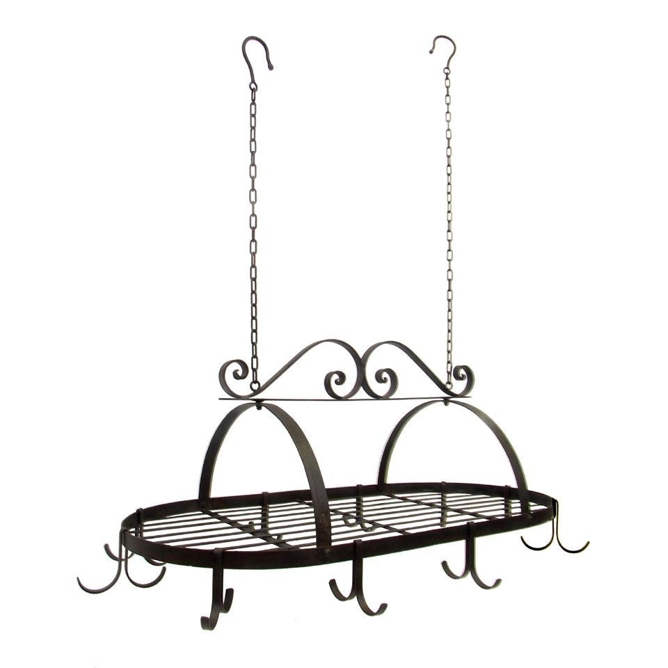 Accessorize your kitchen with this tuscan hanging pot rack simple