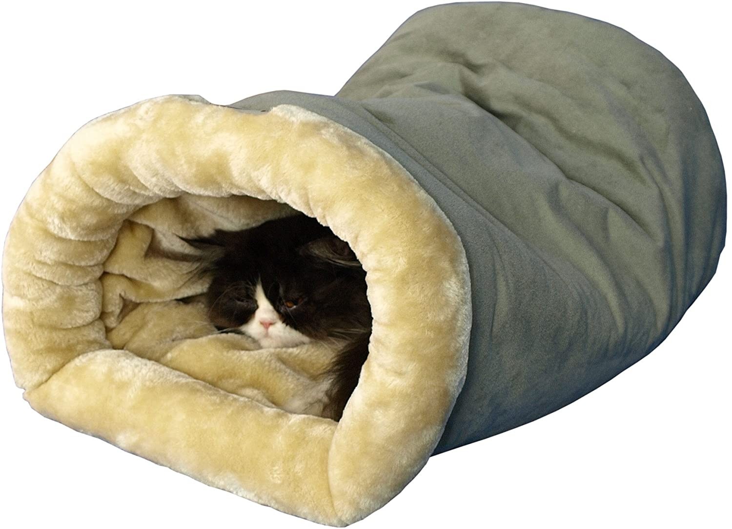 Armarkat Burrow Toy Pet Cat Beds sage Furniture for Cats and Small Dogs Furniture & Decor