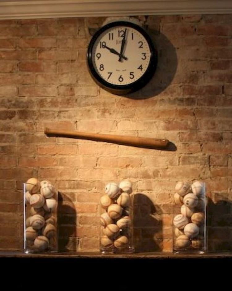 Baseball wall decal never let the fear