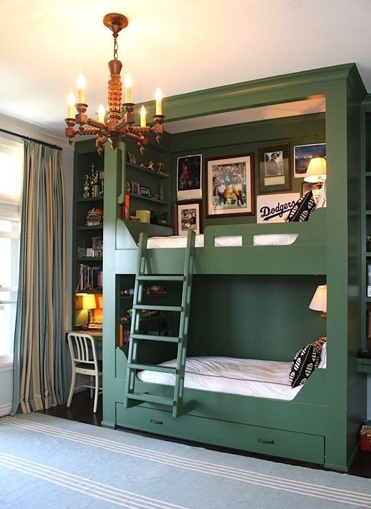 Bookcase bunk bed