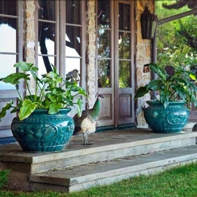 Ceramic outdoor planters