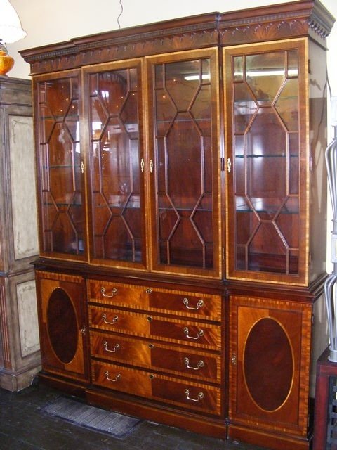 Lighted china deals cabinet used