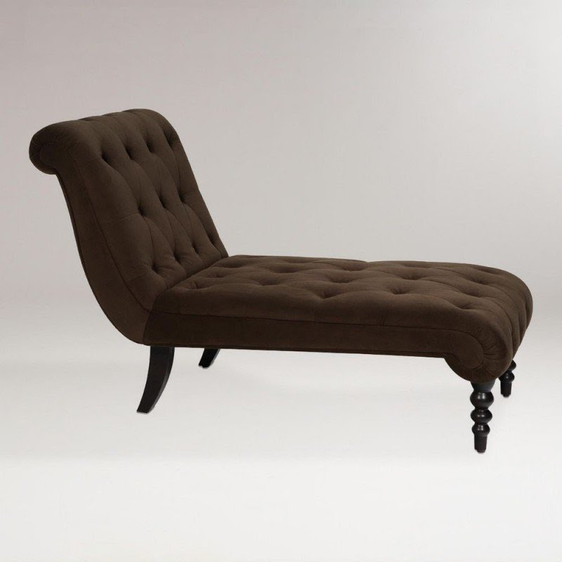 Chocolate brown chaise lounge 26