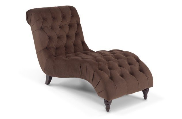 Chocolate brown chaise lounge 4
