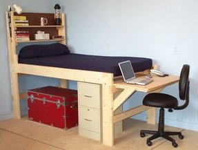 Bed With Desk Attached Ideas On Foter