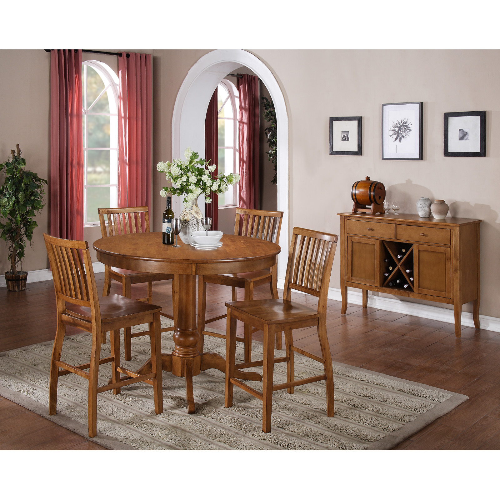 Counter height round dining table 1