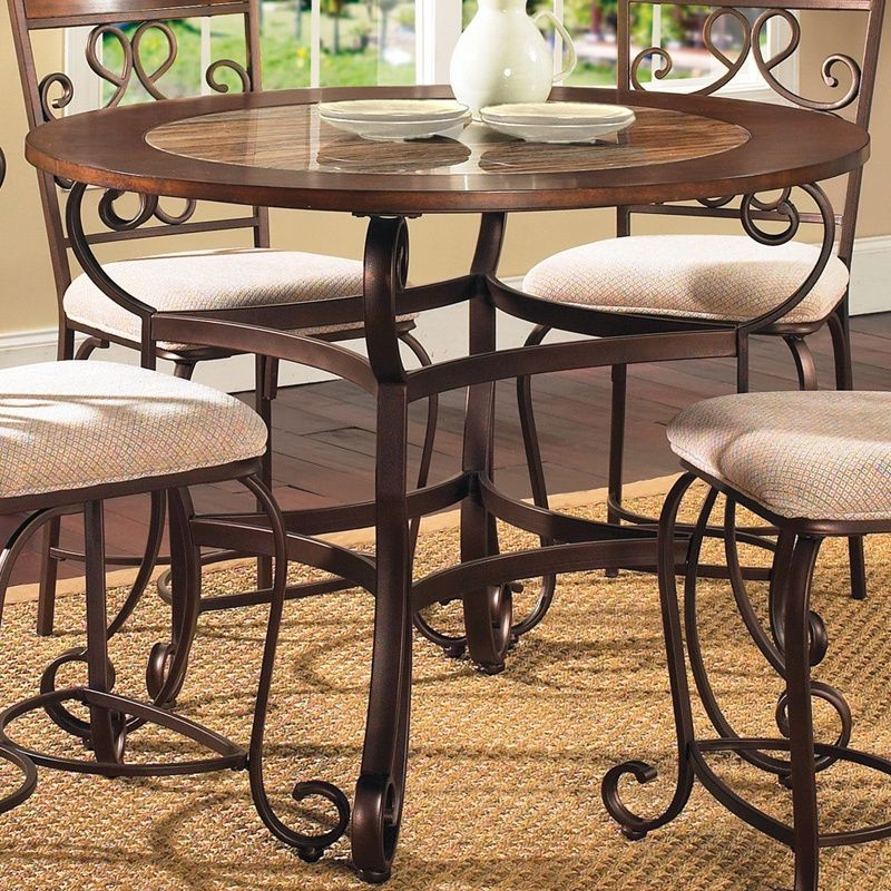 Counter height round dining table 17