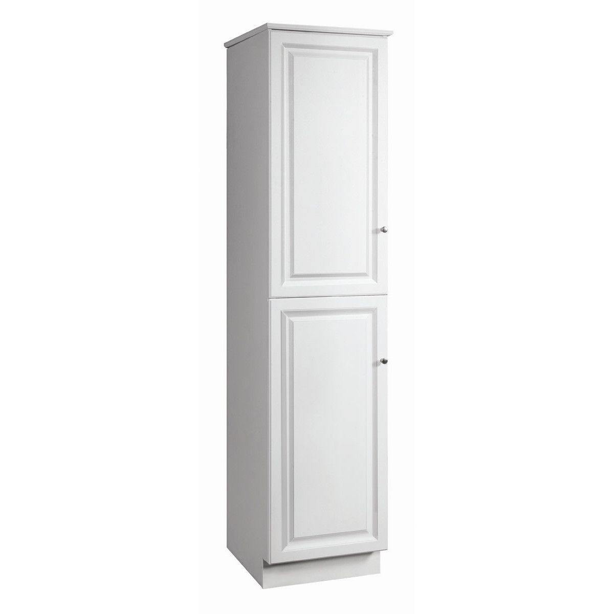 Design House 539700 84-Inch by 21-Inch Wyndham Ready-To-Assemble 2 Door Linen Cabinet, White