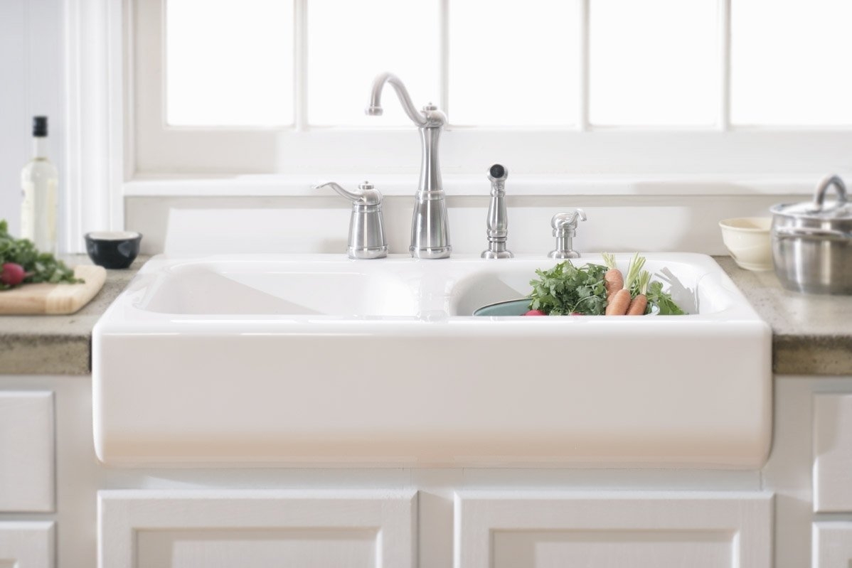 fiberglass double kitchen sink