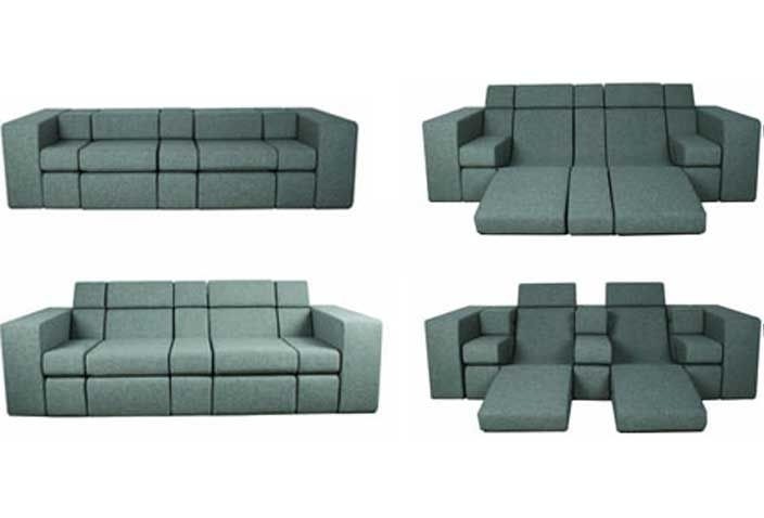 folded down sofa bed