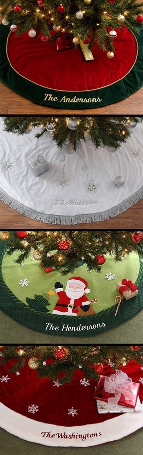 Designer Christmas Tree Skirts Ideas On Foter