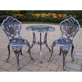Glass Top Bistro Table Set - Foter Glass Top Bistro Table Set - Foter