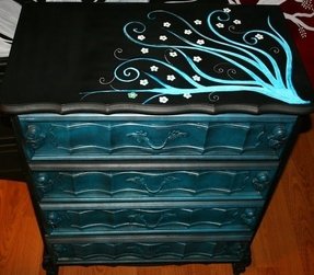 Hand Painted Cabinet Foter Handpainted Cabinets