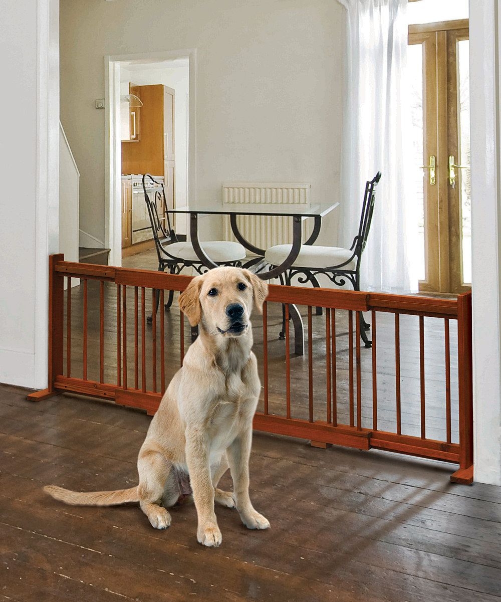 Indoor dog store house with gate