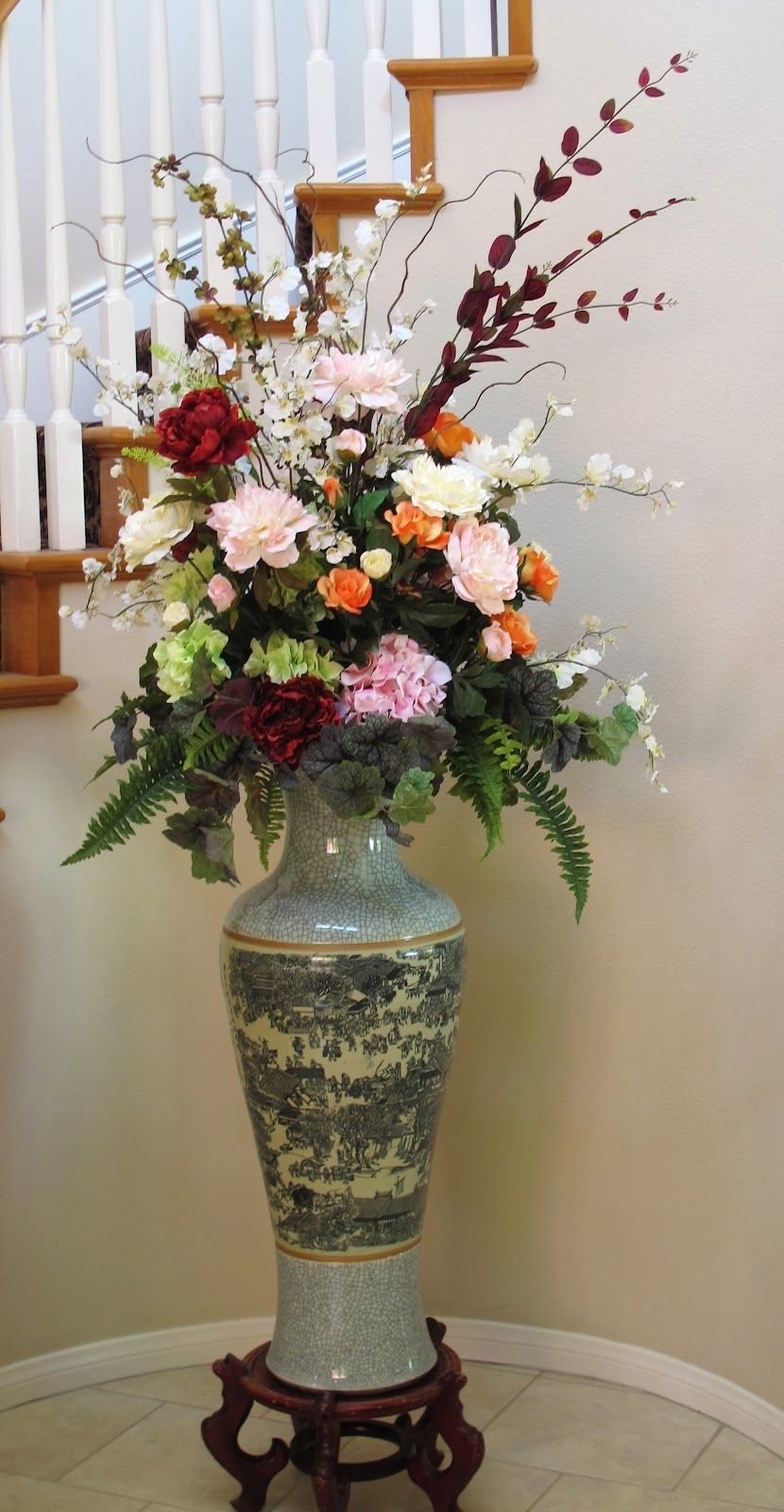 tall silk flower arrangements