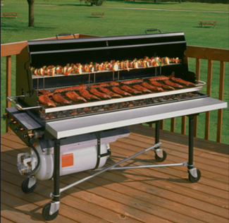 Large charcoal barbecue grills 2