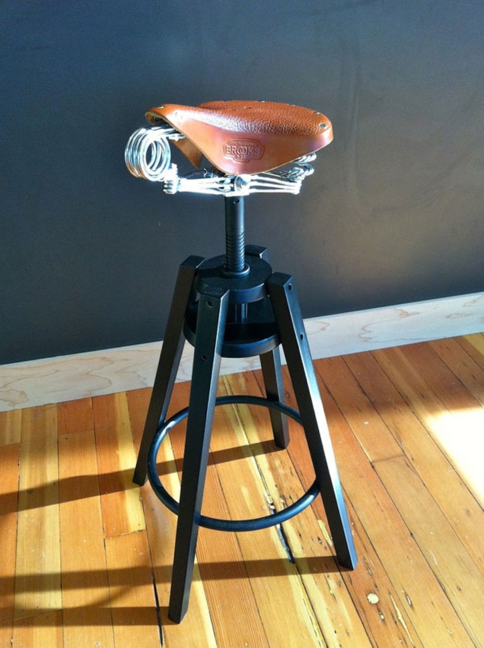 Leather saddle stools 22