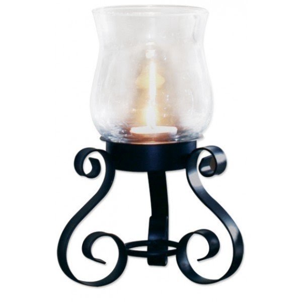 wrought iron hurricane candle holders