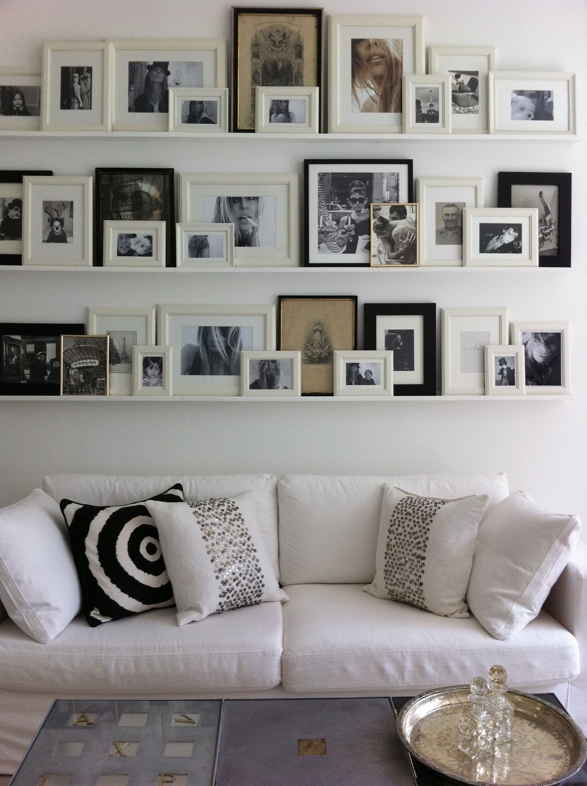 Photo display shelves