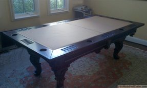 Turn pool table into poker table