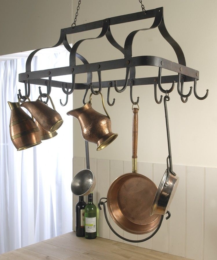 Pot Rack  Wrought Iron Hooks – NewToMeDecor