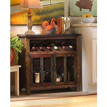 Rustic wine cabinets