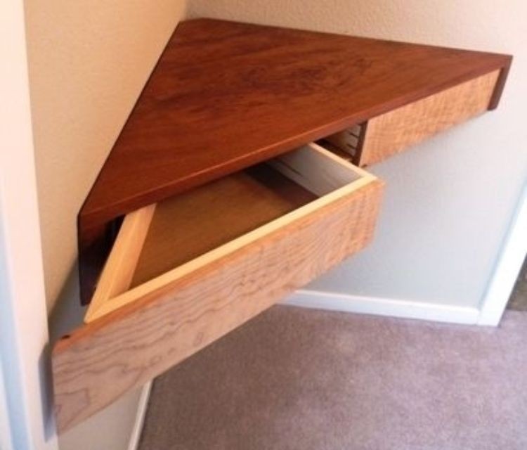 Floating Shelf With Drawers - Foter