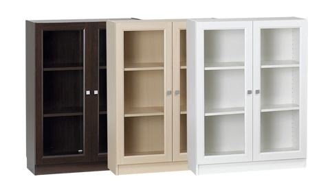 Small bookcase with glass doors 9