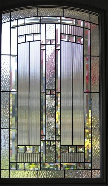 Stained glass window film for churches