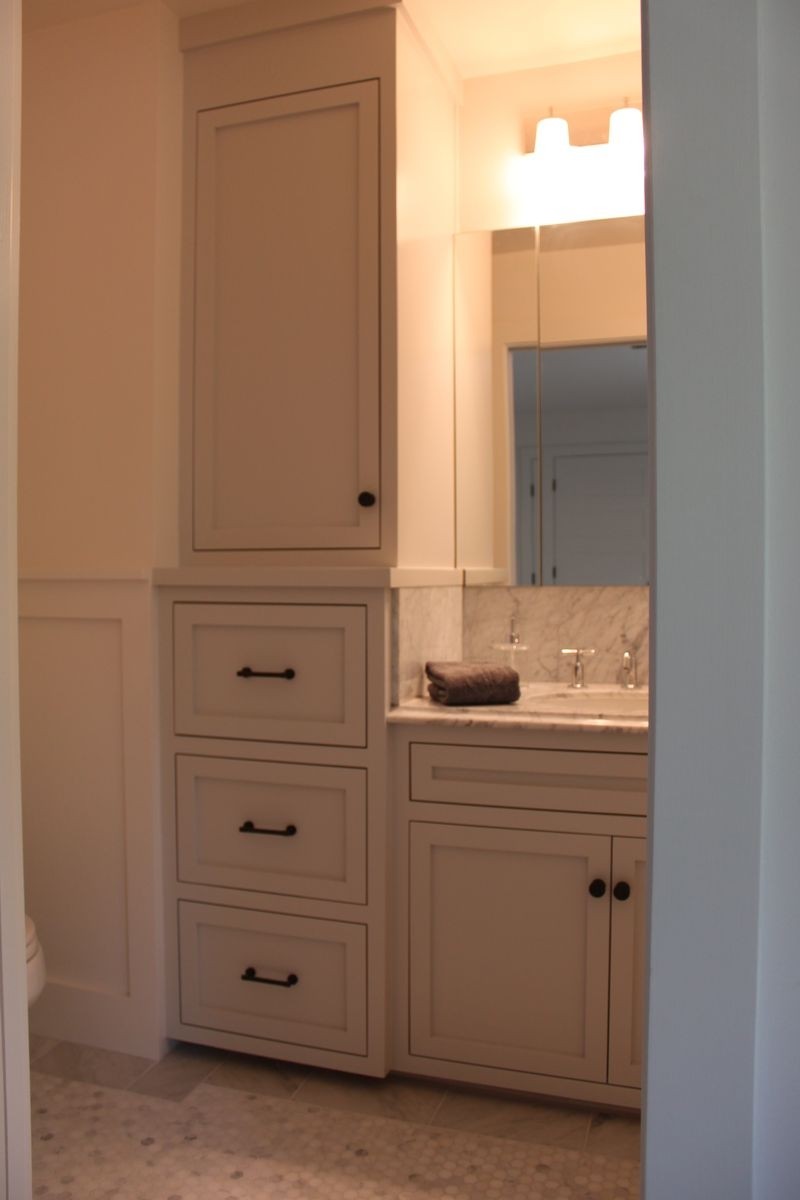 Tall linen cabinets for bathroom 4