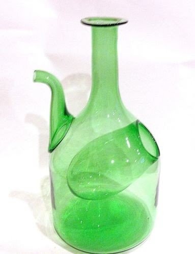 Porron Wine Pitcher Or Decanter - Hand Made Glass Blowing