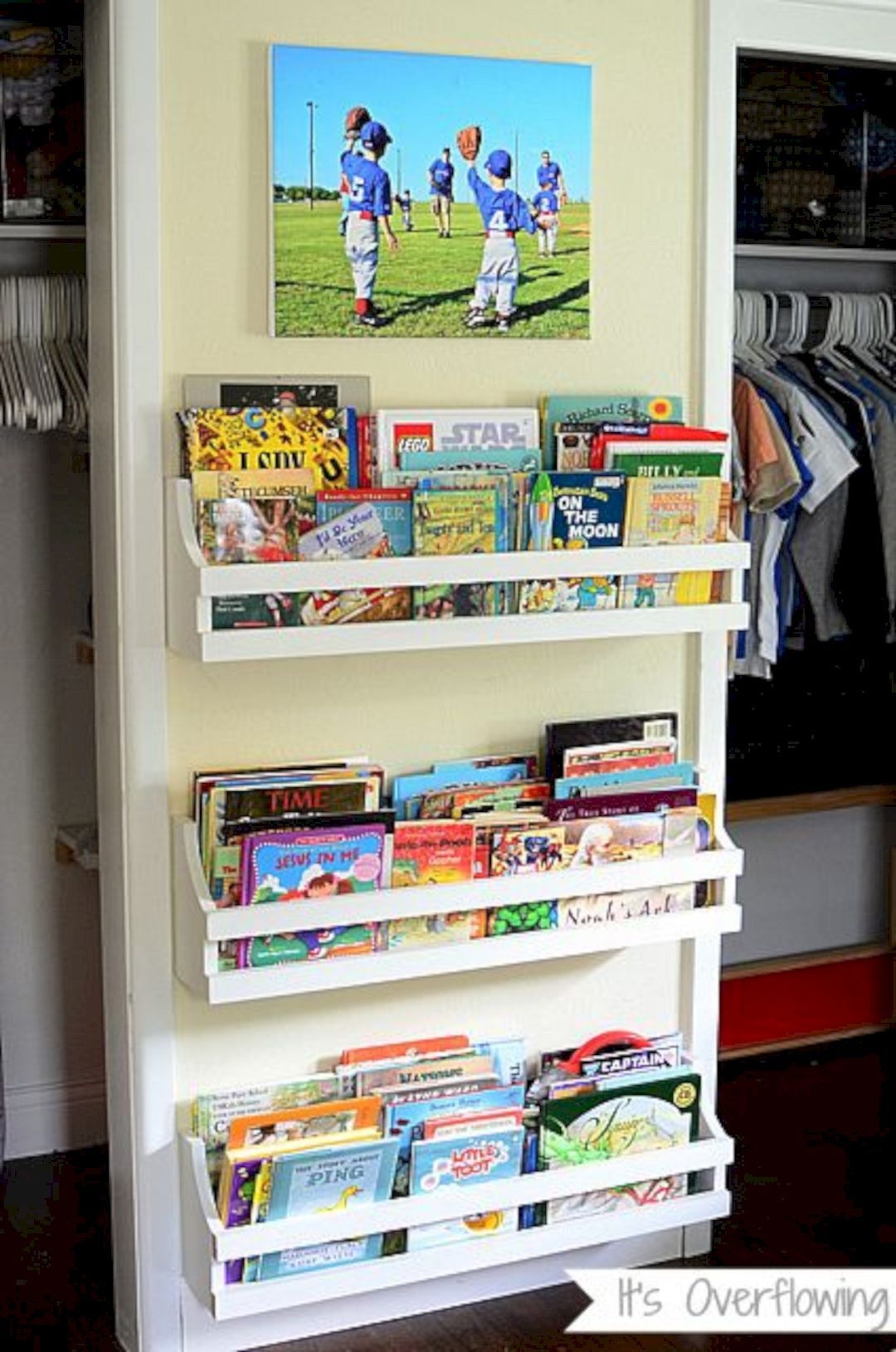 wall mounted kids bookcase