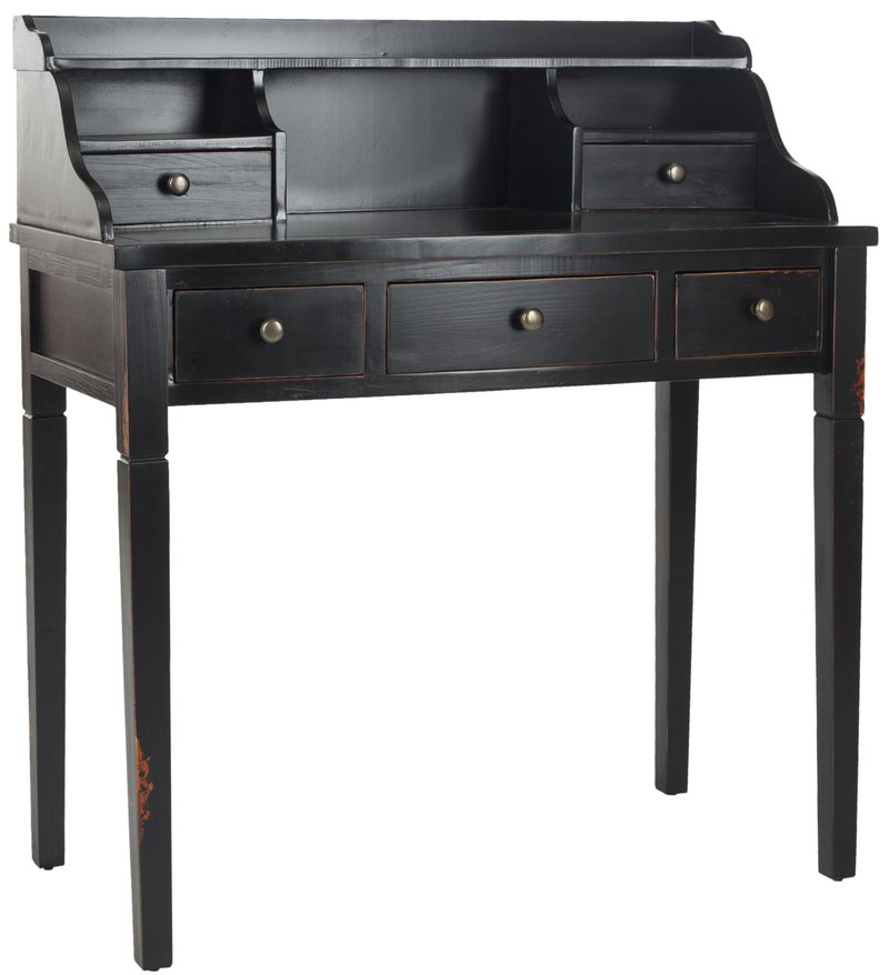 White writing desk with drawers 34
