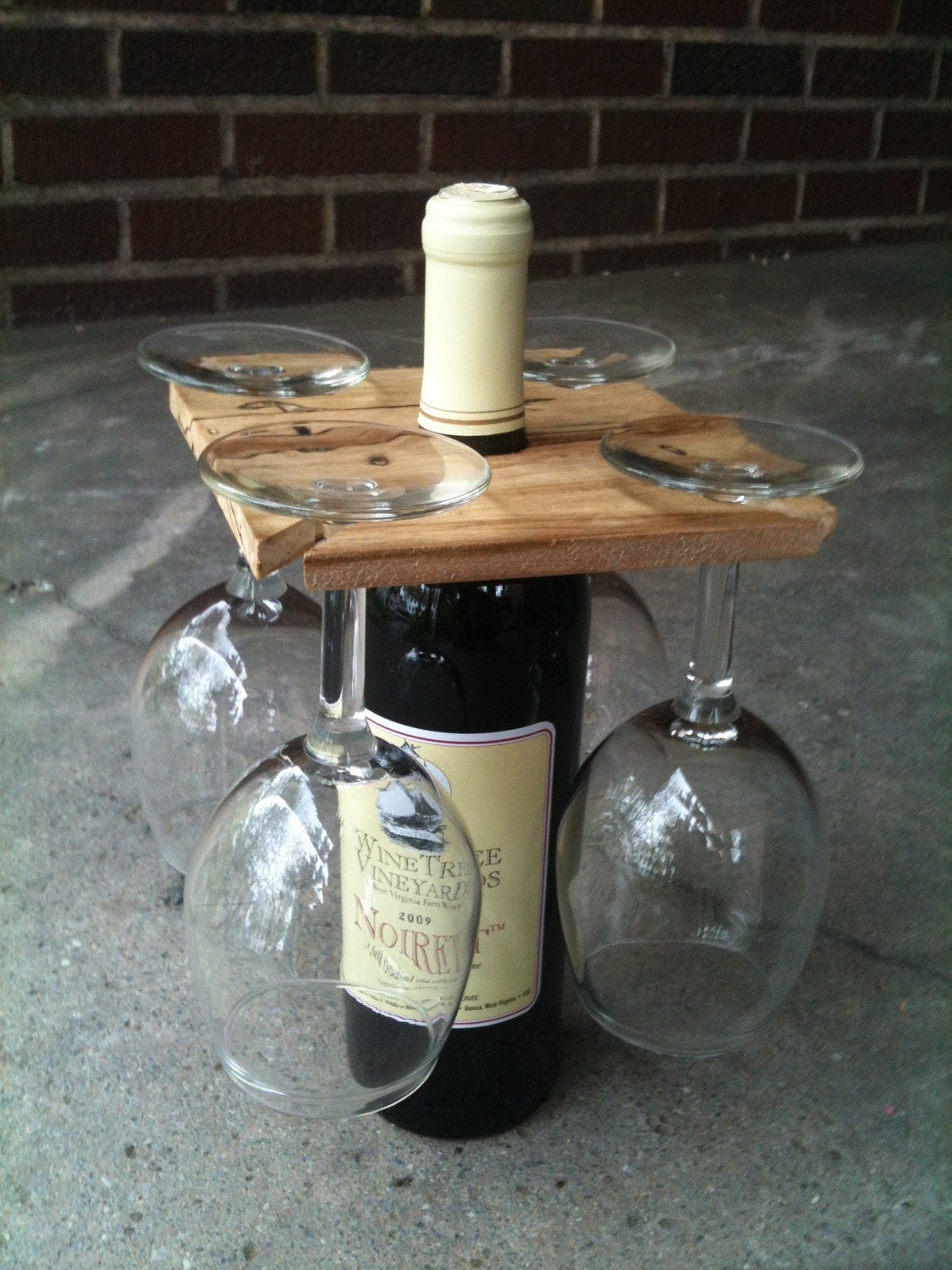 wine and glass tote