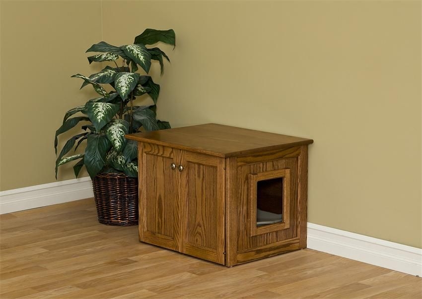 Litter box outlet wood