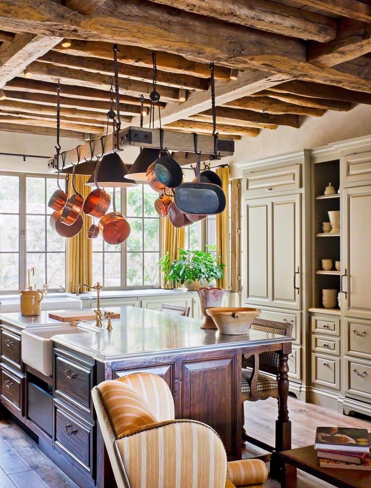 Kitchen Island Pot Rack Lighting - Ideas on Foter