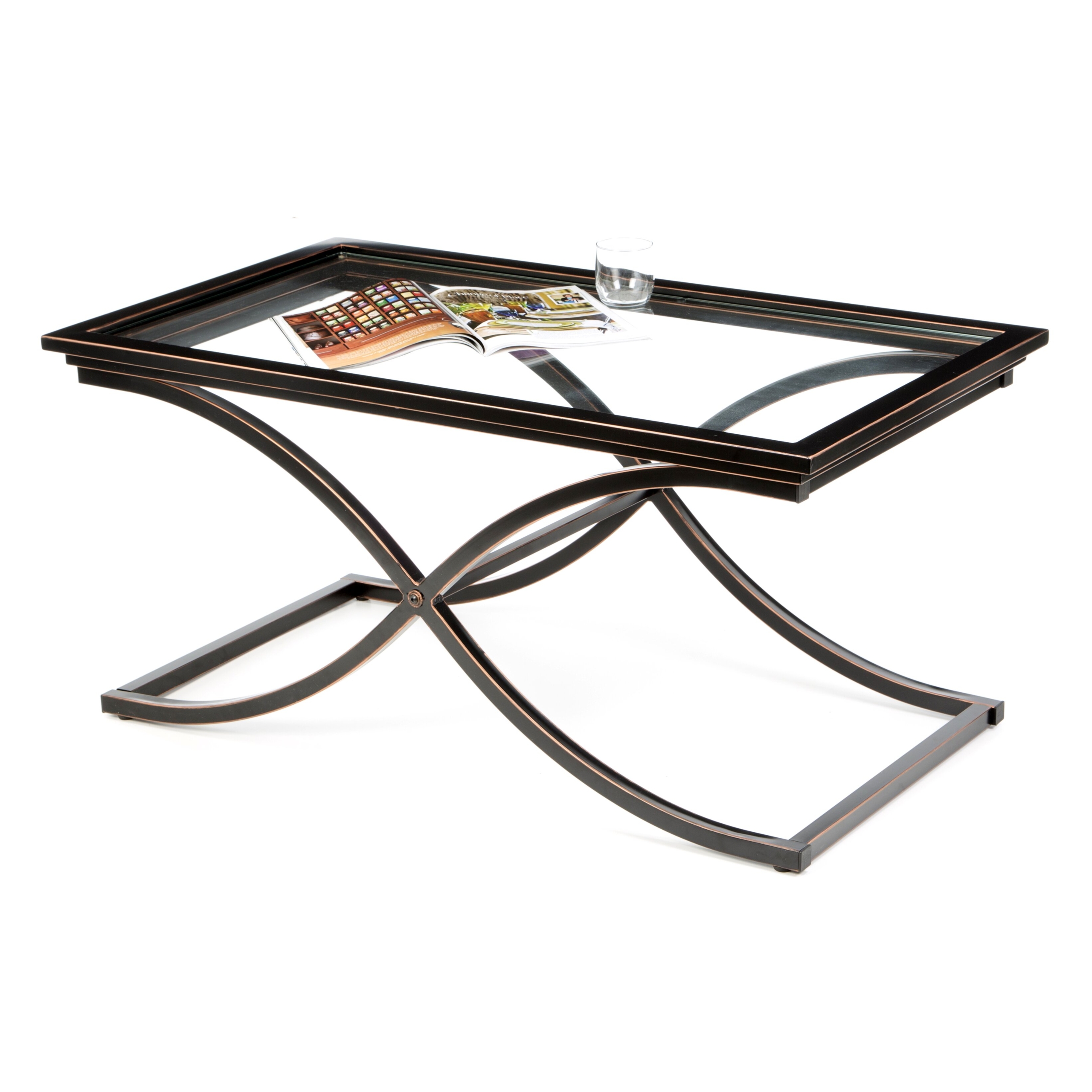 A touch of copper enola coffee table